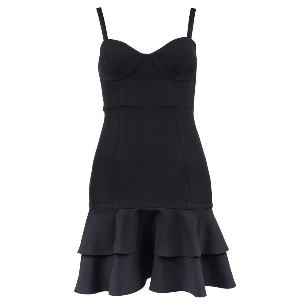 Sexy Black Party Dress (C0075M, Black)